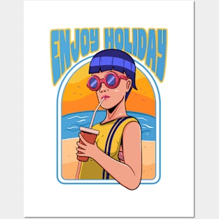 enjoy holliday Posters and Art